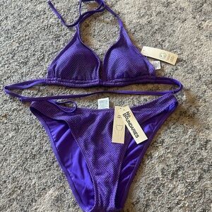No Boundaries Vibrant Purple Bikini Set